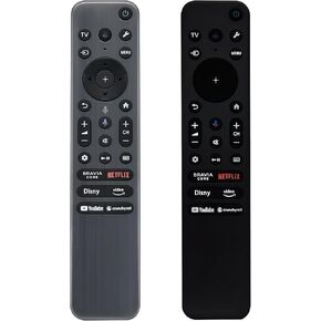 New RMF-TX910U Voice Remote Control Original -for Most Sony 2023 2024，TVs, Includes Voice, Backlight and Metal Case，compatibleXR-55A95L，XR-65A95L，77A95L.