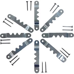 National Artcraft® 1-5/8" Sawtooth Picture Hangers with Nails - Perfect for DIY Frames, Artwork or Pictures (Pkg/144)