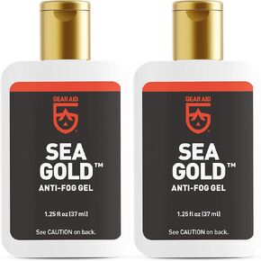 Gear Aid Sea Gold Anti-fog Gel Coating for SCUBA Dive Masks, 1.25 oz, 2 Pack