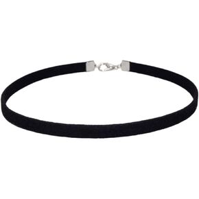Classic Black Velvet Choker Necklace Gothic Stretch Collar Necklace Comfortable Ribbon Choker Necklace Cosplay Punk Jewelry for Women Girls