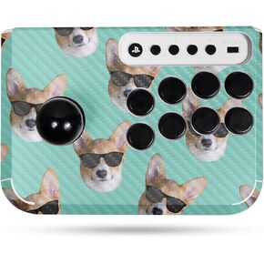 Carbon Fiber Gaming Skin Compatible with Hori Fighting Stick Mini (PS5, PS4, PC) - Artic Camo - Premium 3M Vinyl Protective Wrap Decal Cover - Easy to Apply | Crafted in The USA by MightySkins