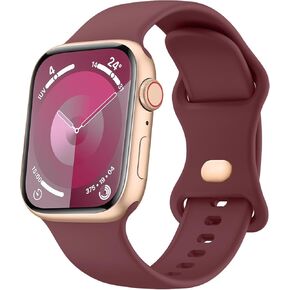 Meliya Bands Compatible with Apple Watch Band 38mm 40mm 41mm 42mm 44mm 45mm 49mm, Soft Liquid Silicone Waterproof Replacement Sport Strap Wristbands for iWatch Series Ultra2 Ultra SE2 9 8 7 6 5 4 3 2 1 SE Women Men