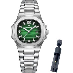Watch for Women Business Dress Analog Quartz Two Tone Stainless Steel Waterproof Luminous Date Luxury Casual Wrist Watch