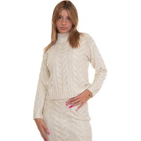 GUESS Women's Long Sleeve Diane Foil Sweater