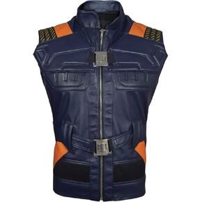 Superhero Costume - Blue Leather Vest, XXS-3XL