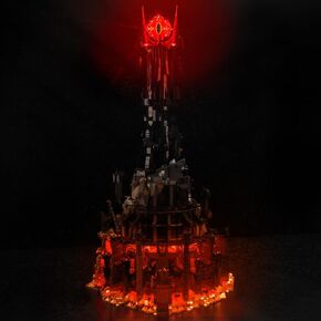 RC Light Kit Compatible with Lego Barad Dur 10333, Decor Lighting Compatible with Lego 10333 Barad Dur Eye of Sauron Dark Tower Castle - ONLY Lights, NO Model