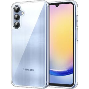 JETech Case for Samsung Galaxy A25 5G 6.5-Inch, Non-Yellowing Shockproof Bumper Protective Phone Cover, Anti-Scratch Hard PC Back (Black)
