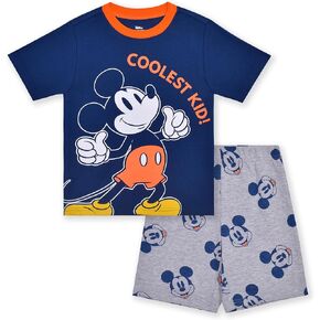 Disney Mickey Mouse Boys Short Sleeve T-Shirt and Shorts Set for Toddlers