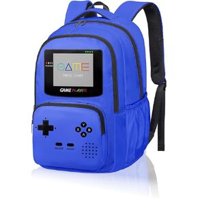 Game Backpack Set for Boys Kids, Gaming Kids Boys Backpack with Lunch Box and Pencil Bag, Large Capacity Game School Bag 17"