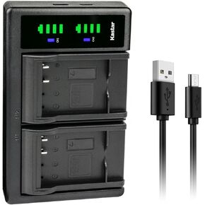 Kastar LTD2 USB Battery Charger Replacement for Panasonic Lumix Lumix DMC-LX7W, DMC-LX5, Lumix DMC-LX5GK, Lumix DMC-LX5K, Lumix DMC-LX5W, Lumix DMC-LX6, Lumix DMC-LX6W, Lumix DMC-LX7 Camera