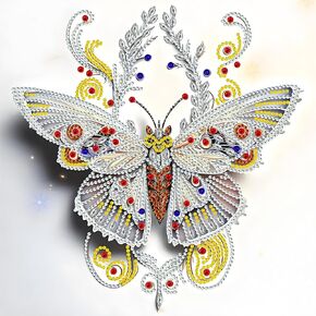 Fxddya Diamond Painting Kits for Adults, 5D Special Shape Diamond Art Kits for Beginners, Crystal Rhinestones Diamond Painting for Home Wall Decoration Gifts, 12×12inch, Cute Dragon