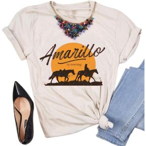 Women Retro Western Country Music Shirts Cowboy Gift Graphic Tees Short Sleeve Music Band Tshirt Tops