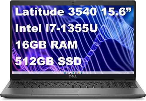 Dell 2024 New Latitude 3540 الجيل الثالث عشر Intel i7-1355U، شاشة 15.6 بوصة FHD (1920x1080)، ذاكرة الوصول العشوائي 16 جيجابايت، 512 جيجابايت SSD Windows 11 Pro، WiFi 6، لوحة مفاتيح رقمية، RJ-45، بلوتوث، كاميرا ويب - كمبيوتر محمول خفيف الوزن للأعمال in Saudi Arabia