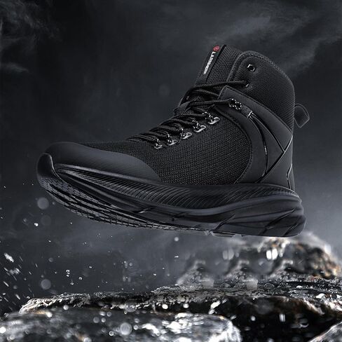 LARNMERN الأحذية العسكرية التكتيكية للرجال أحذية قتالية مقاومة للانزلاق 6 بوصة خفيفة الوزن الشرطة المشي لمسافات طويلة دراجة نارية الأحذية in Kuwait