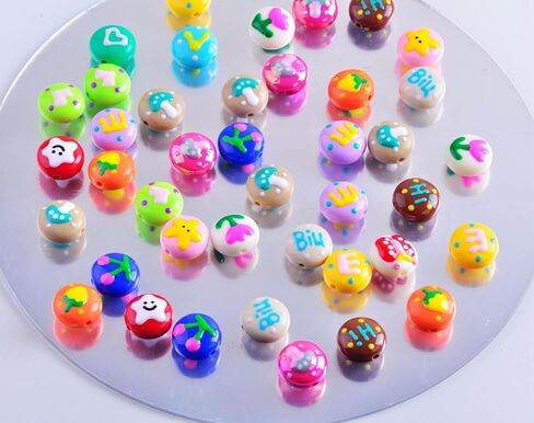 Hand Painted Beads for Pens,20pcs Handmade Pure Hand Painting Butterfly Beads UV AB Color Cream Acrylic Fancy Focal Beads DIY for Keychain Phone Chain Bracelet Necklace Jewelry Making Craft Supplier in Saudi Arabia
