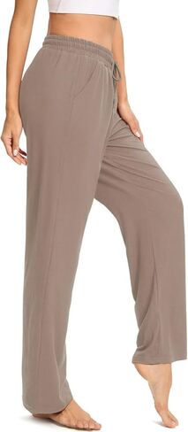 ARRIVE GUIDE Womens Yoga Sweatpants Comfy Lounge Pants with Pockets Wide Leg Loose Workout Joggers Casual Pajama Pants in Saudi Arabia