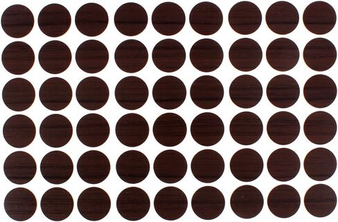 uxcell Furniture Desk Table Self-Adhesive Screw Hole Covers Stickers 54 in 1 Beige in Kuwait
