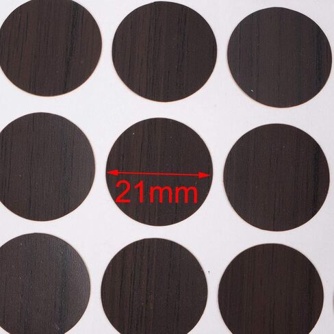 uxcell Furniture Desk Table Self-Adhesive Screw Hole Covers Stickers 54 in 1 Beige in Kuwait