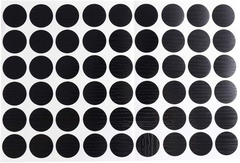 uxcell Furniture Desk Table Self-Adhesive Screw Hole Covers Stickers 54 in 1 Beige in Kuwait
