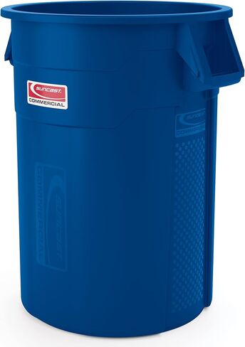 Suncast Commercial Products 44 Gallon Utility Trash Can, Yellow in Saudi Arabia
