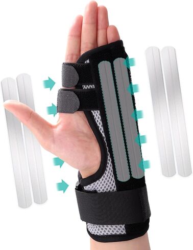 Trigger Finger Splint, Multi Finger Brace for Middle, Index, Pinky, or Ring Fingers, Hand Brace with Finger Support, Straightening Immobilizer for Broken Fingers, Arthritis, Contractures in Saudi Arabia