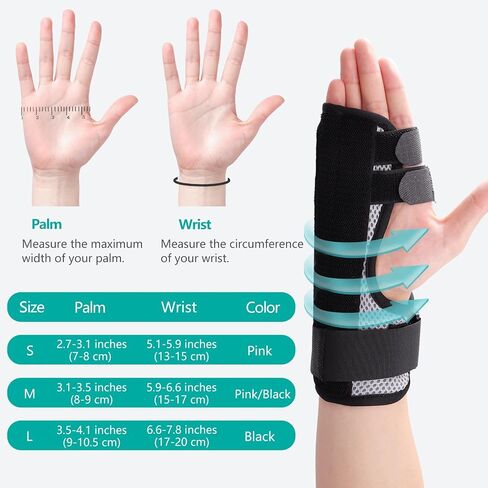 Trigger Finger Splint, Multi Finger Brace for Middle, Index, Pinky, or Ring Fingers, Hand Brace with Finger Support, Straightening Immobilizer for Broken Fingers, Arthritis, Contractures in Saudi Arabia