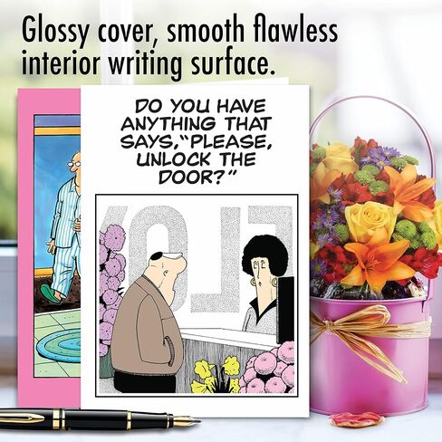NobleWorks - 10 Anniversary Cards Assortment - Boxed Cartoon Humor, Celebration and Congrats Assorted Notecards - Comical Couples AC3681ANG-B1x10 in Saudi Arabia