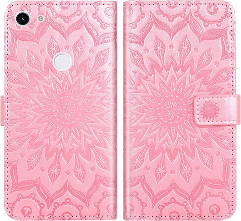 Phone Case for Google Pixel 3a Pixle 3 Lite Wallet Cases with Tempered Glass Screen Protector and Leather Magnetic Flip Cover Card Holder Stand Kickstand Cell Accessories Pixel3a a3 Women Men Blue in Saudi Arabia