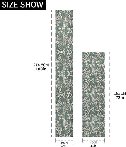 ALAZA Double-Sided Japanese Sakura Tree Cherry Blossom Table Runner 14x108 Inches Long,Table Cloth Runner for Wedding Birthday Party Kitchen Dining Home Everyday Decor in Saudi Arabia