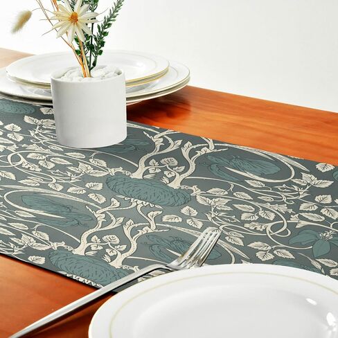 ALAZA Double-Sided Japanese Sakura Tree Cherry Blossom Table Runner 14x108 Inches Long,Table Cloth Runner for Wedding Birthday Party Kitchen Dining Home Everyday Decor in Saudi Arabia