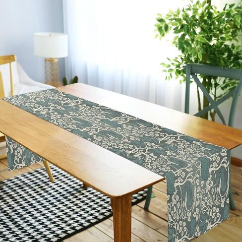 ALAZA Double-Sided Japanese Sakura Tree Cherry Blossom Table Runner 14x108 Inches Long,Table Cloth Runner for Wedding Birthday Party Kitchen Dining Home Everyday Decor in Saudi Arabia