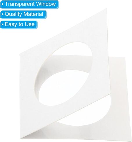 PATIKIL 2 x 2 Coin Flips, 50 Pack 17.5mm Cardboard Coin Holder Paper Coin Holders for Coin Collection Supplies Collector, White in Saudi Arabia