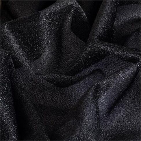 MLMW Wedding Arch Draping Fabric 1 Panel 29" x 20Ft Sheer Arch Drapes Black Chiffon Outdoor Curtain Backdrop for Wedding Ceremony Party Ceiling Decoration in Saudi Arabia