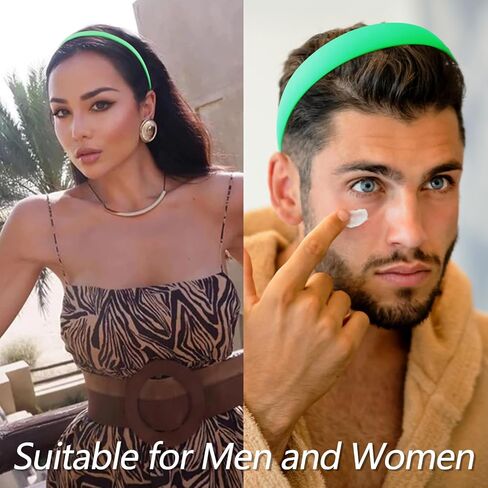 VELSCRUN 7 Pcs Different Headbands for Women Amber Brown Hair Bands for Women's Wavy Curly Hair Non Slip Plastic Head Bands with Teeth Comb Headband Face Wash Hair Accessories Gifts for Women Gilrs in Saudi Arabia