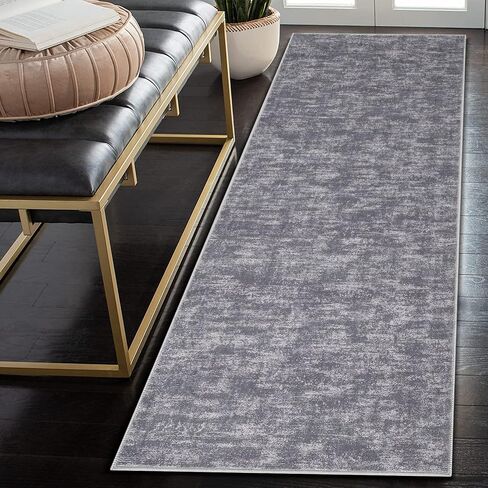 GAOMON Small Contemporary Area Rug Modern Solid Indoor Throw Carpe Machine Washable Non-Slip Low-Pile Area Rug for Living Room Bedroom Laundry, 2' x 3' Taupe in Saudi Arabia