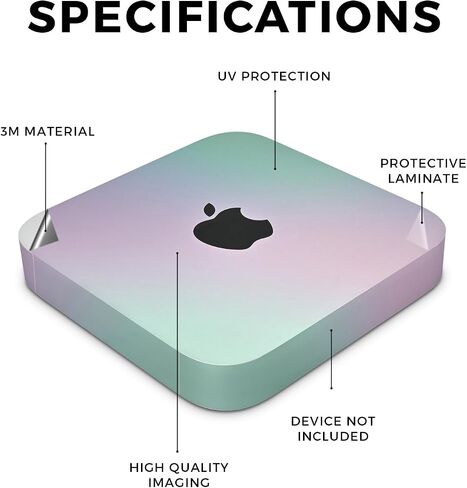 Carbon Fiber Skin Compatible with Apple Mac Mini M2 (2023) - Battle Ball - Premium 3M Vinyl Protective Wrap Decal Cover - Easy to Apply | Crafted in The USA by MightySkins in Saudi Arabia