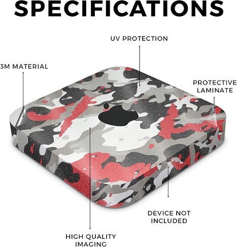 Carbon Fiber Skin Compatible with Apple Mac Mini M2 (2023) - Battle Ball - Premium 3M Vinyl Protective Wrap Decal Cover - Easy to Apply | Crafted in The USA by MightySkins in Saudi Arabia