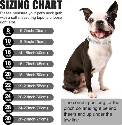 Dog Chain Silver Cuban Collars,Walking Silver Dog Metal Chain Choke Collar with Design Secure Buckle,Pet Cuban Crystal Collar Necklace Accessories for Small Medium Large Dogs Cats in Saudi Arabia