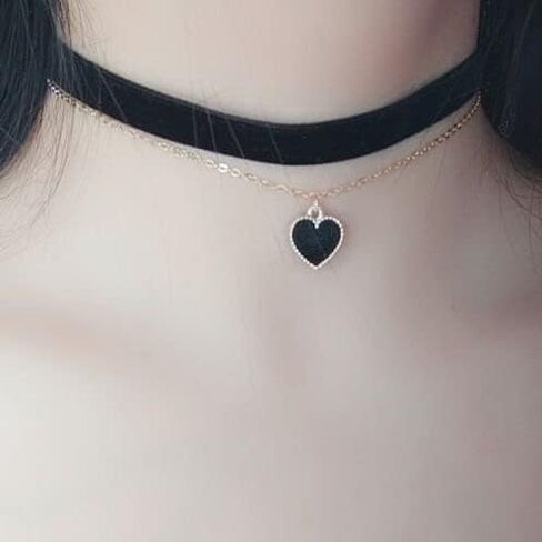 Choker Necklace for Women Girls Classic Choker Red Black Velvet Choker Choker Layer Choker Necklace for Daily and Party in Saudi Arabia