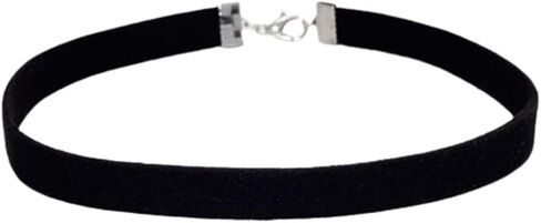 Classic Black Velvet Choker Necklace Gothic Stretch Collar Necklace Comfortable Ribbon Choker Necklace Cosplay Punk Jewelry for Women Girls in Saudi Arabia
