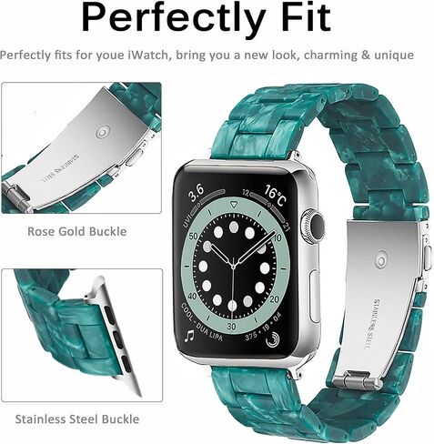 Miimall Compatible with Apple Watch Resin Band 38mm 40mm 41mm 42mm 44mm 45mm Color Series for Apple Watch SE/SE2 Series 9 Series8 Series 7 Series 6 Series 5 Series 4 Series 3 Series 2 Series 1 in Saudi Arabia
