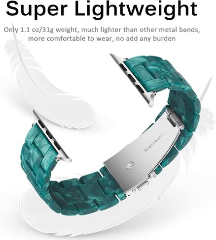 Miimall Compatible with Apple Watch Resin Band 38mm 40mm 41mm 42mm 44mm 45mm Color Series for Apple Watch SE/SE2 Series 9 Series8 Series 7 Series 6 Series 5 Series 4 Series 3 Series 2 Series 1 in Saudi Arabia