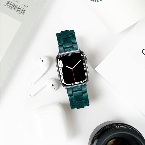 Miimall Compatible with Apple Watch Resin Band 38mm 40mm 41mm 42mm 44mm 45mm Color Series for Apple Watch SE/SE2 Series 9 Series8 Series 7 Series 6 Series 5 Series 4 Series 3 Series 2 Series 1 in Saudi Arabia