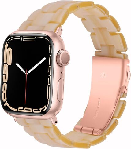 Miimall Compatible with Apple Watch Resin Band 38mm 40mm 41mm 42mm 44mm 45mm Color Series for Apple Watch SE/SE2 Series 9 Series8 Series 7 Series 6 Series 5 Series 4 Series 3 Series 2 Series 1 in Saudi Arabia