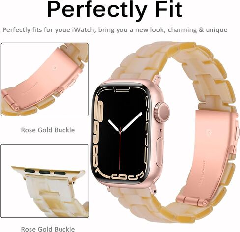 Miimall Compatible with Apple Watch Resin Band 38mm 40mm 41mm 42mm 44mm 45mm Color Series for Apple Watch SE/SE2 Series 9 Series8 Series 7 Series 6 Series 5 Series 4 Series 3 Series 2 Series 1 in Saudi Arabia
