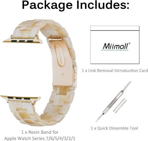 Miimall Compatible with Apple Watch Resin Band 38mm 40mm 41mm 42mm 44mm 45mm Color Series for Apple Watch SE/SE2 Series 9 Series8 Series 7 Series 6 Series 5 Series 4 Series 3 Series 2 Series 1 in Saudi Arabia