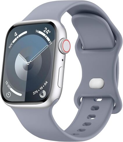 Meliya Bands Compatible with Apple Watch Band 38mm 40mm 41mm 42mm 44mm 45mm 49mm, Soft Liquid Silicone Waterproof Replacement Sport Strap Wristbands for iWatch Series Ultra2 Ultra SE2 9 8 7 6 5 4 3 2 1 SE Women Men in Saudi Arabia