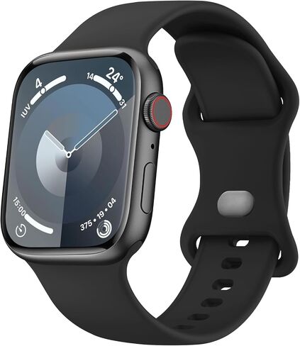 Meliya Bands Compatible with Apple Watch Band 38mm 40mm 41mm 42mm 44mm 45mm 49mm, Soft Liquid Silicone Waterproof Replacement Sport Strap Wristbands for iWatch Series Ultra2 Ultra SE2 9 8 7 6 5 4 3 2 1 SE Women Men in Saudi Arabia