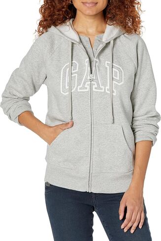 GAP Women's Logo Hoodie Hooded Full Zip Sweatshirt in Saudi Arabia