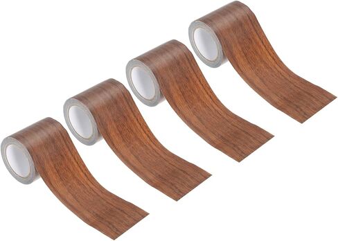 PATIKIL Wood Grain Repair Tape 2.2" X15', 4 Pack Self Adhesive Realistic Textured Repair Tape Patch for Floor Door Table Cabinets Desk, Natural Oak in Saudi Arabia